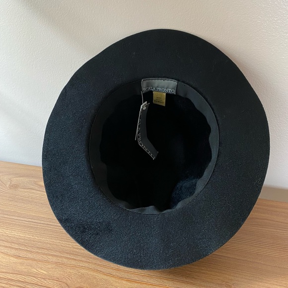 Scala Pronto Women’s Fedora Black Felt Hat - Picture 12 of 16